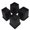 4Pcs Furniture Riser 6in Heavy Duty Slip Proof ABS Bed Rise Lift Block for Chair Sofa
