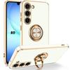 Ring Case - BOOLING - for Samsung Galaxy A17 4G/5G - Shockproof Anti-Scratch Silicone - White