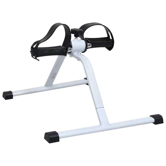 Mini Exercise Bike - vidaXL - Compact - Silver - Mechanical Resistance - Fitness
