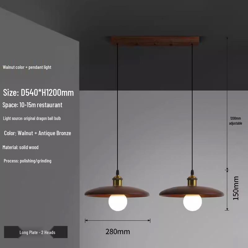 Nordic Solid Wood Pendant Light for Bedroom, Tea Room, Corridor, or Bar