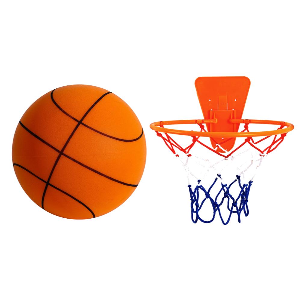 Бесшумный баскетбольный мяч из пены Размер 7/5 Рифленый безвоздушный пенопластовый баскетбольный мяч для тихого дриблинга, тренировок в помещении, бесшумный отскок