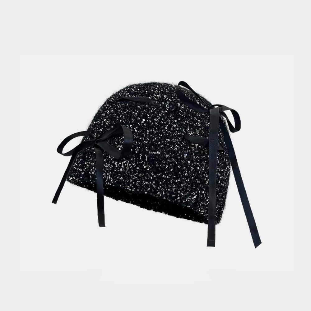 Warm Beanie Cap Knitted Hiphop Hat Fashion Sequined Cold Hat