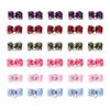 30Pcs Pet Grooming Bowknot Dog Cat Rubber Band Tiny Colorful Lattice Pet Accessory