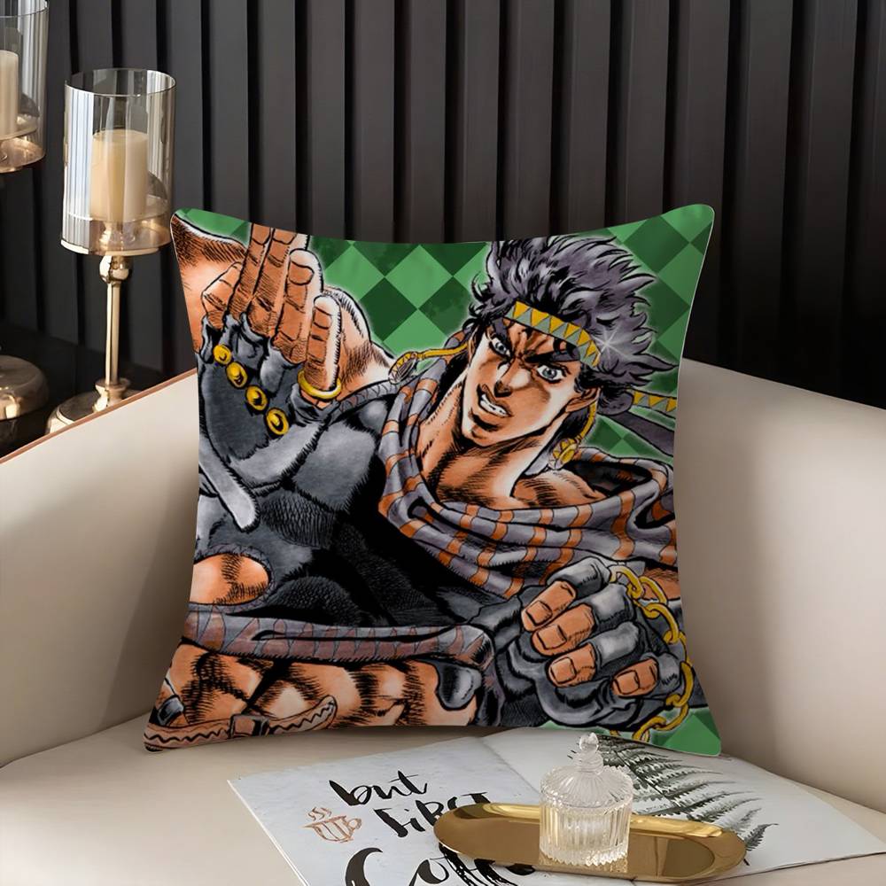 Чехол для подушки J-JoJo B-Bizarre Adventure Домашний Общежитие Спинка стула Короткий плюш Двусторонняя печать Офис Подушка для сна