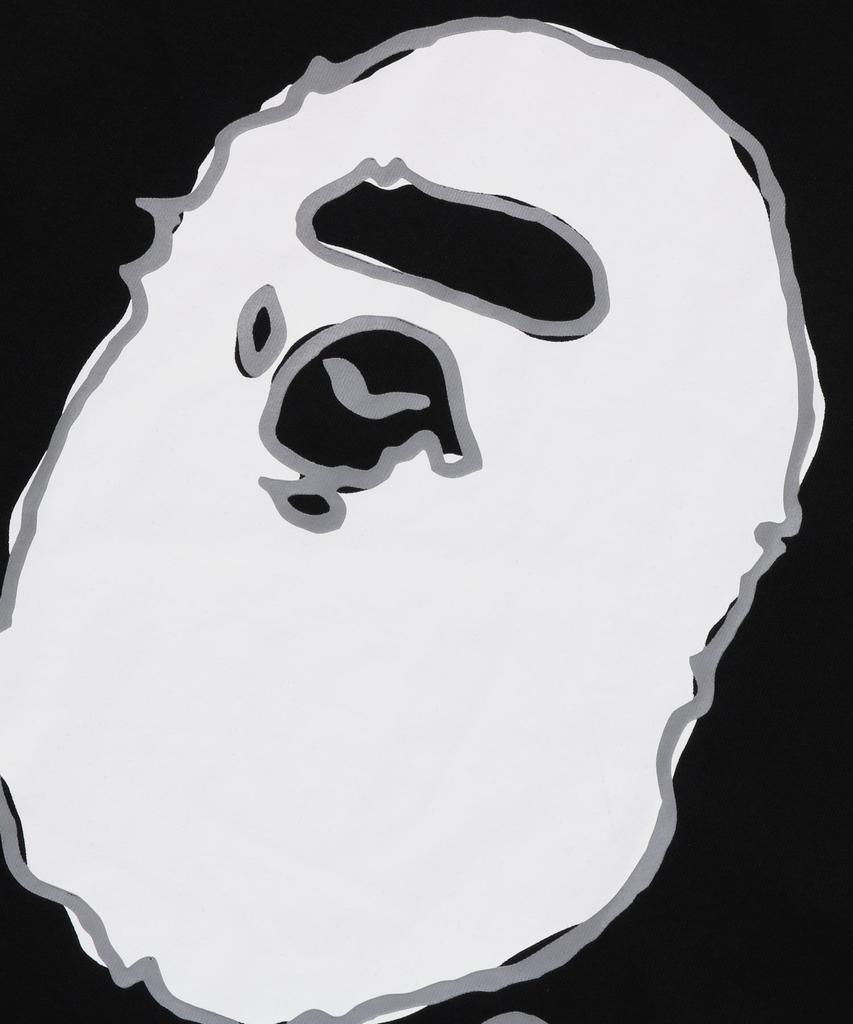 Футболка Beipeu с ручным рисунком логотипа Bape, свободного кроя (M) черный