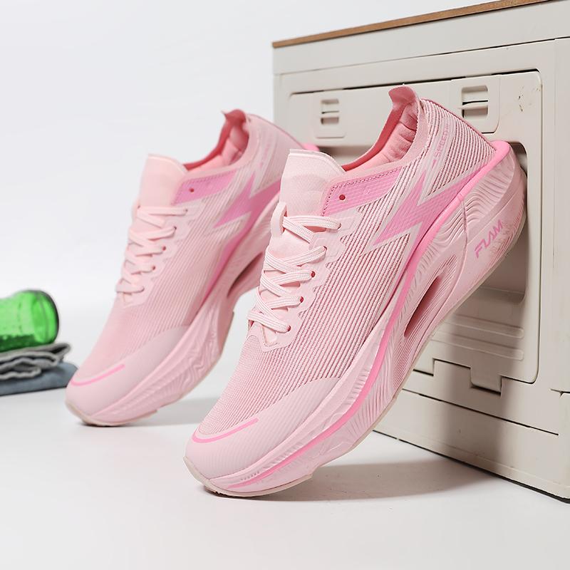 2025 New Running Shoes Carbon Board Marathon Men Sports Breathable Lightweight Women's Comfortable Athletic Nonskid Sneakers