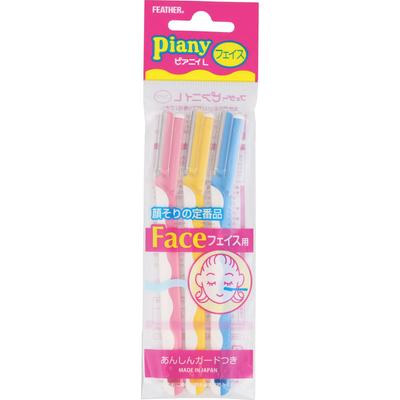 Безопасная бритва Feather PIANY 3 L Одноразовые одноразовые для женщин Женские бритвы одноразовые для женщин