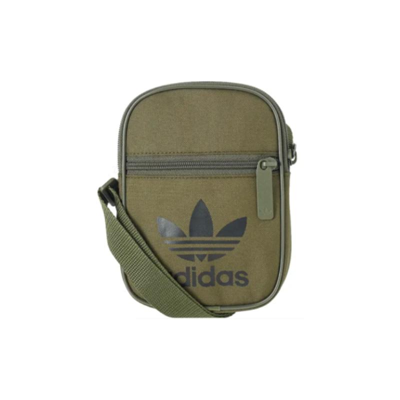adidas Оригинальная сумка через плечо из нейлоновой ткани, Мини-сумка на плечо, Унисекс, Оливково-зеленая, Adidas DV2407