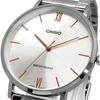 Casio Мужские кварцевые металлические часы Серебристые Mtp Vt01d 7b