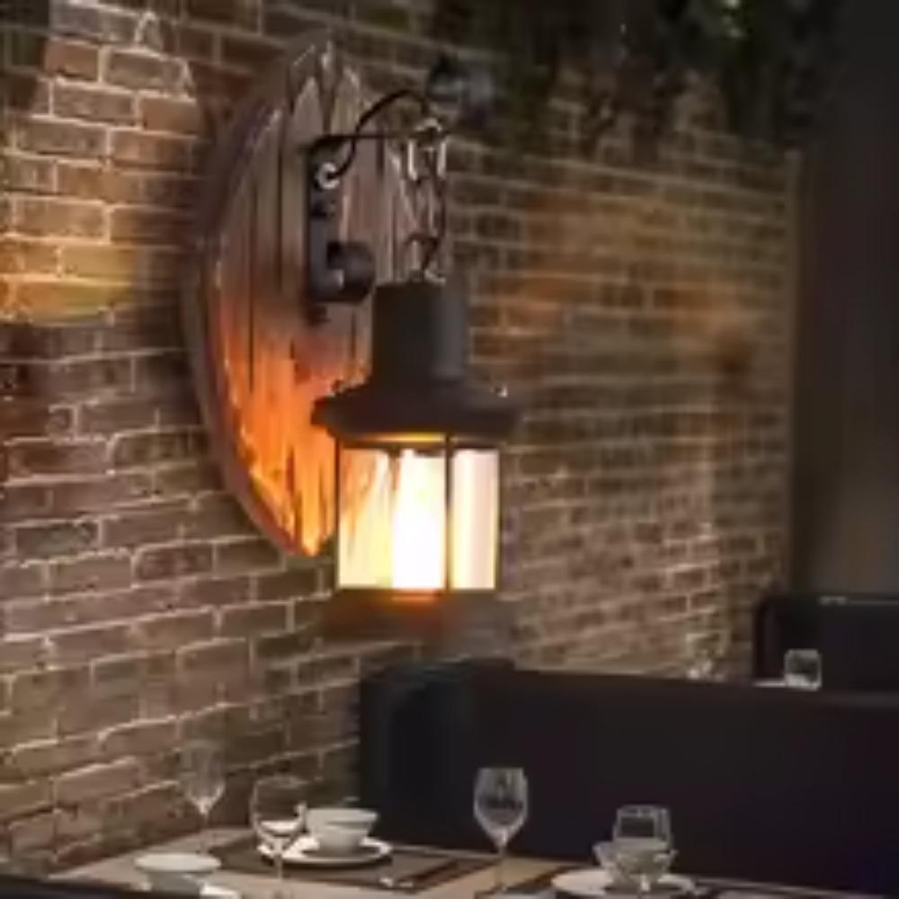 Классический скандинавский настенный светильник из натурального дерева и металла в стиле ретро, винтажный светильник из лодочного дерева, модный подвесной светильник для бара, ресторана