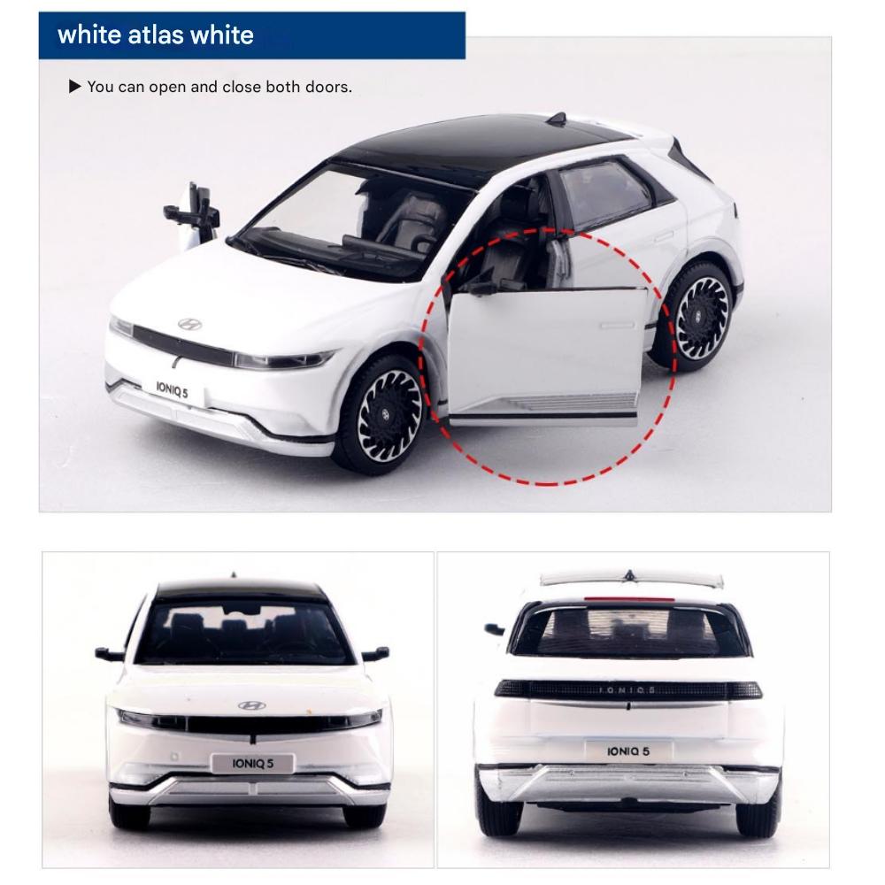 Hyundai Motor Car IONIQ5 Мини Литой 1:38 Машина, Вариант3Цвета, Игрушка с инерционным механизмом
