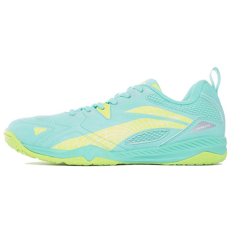 Li-Ning Кроссовки Eagle Eye 2.0 из синтетической кожи с амортизацией, нескользящие, износостойкие, с низким верхом, унисекс, зеленые APTT005-4