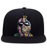 Sproutsy Men's Unisex Black Hip Hop Flat Visor Cap