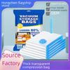 Transparent Vacuum Compression Bag for Quilt and Clothing Storage with Printable Patterns
