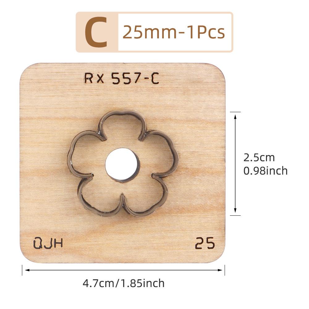 1 шт. Кожаный вырубной штамп DIY Лезвие-нож для вырезания лепестков цветов Форма-штамп для изготовления кожаных брелоков Кожевенное ремесло Штамп для пробивки