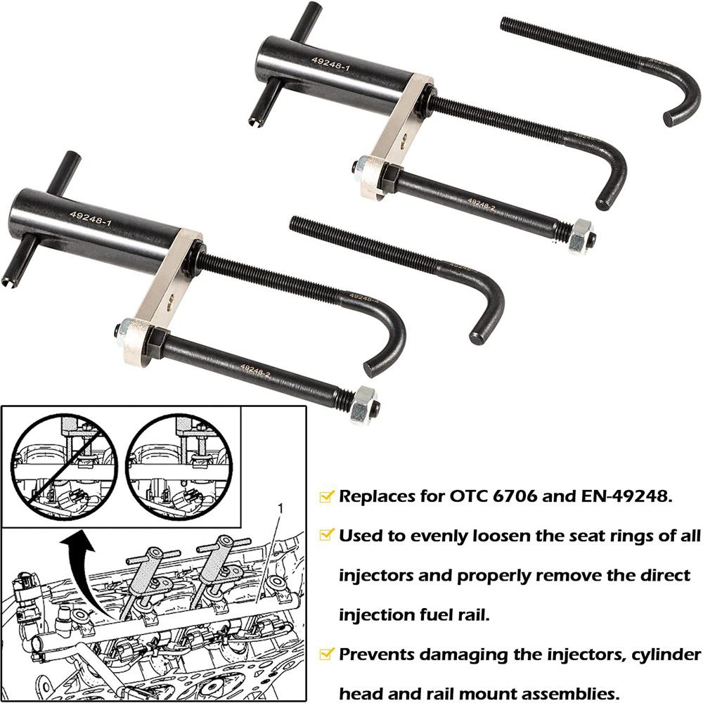 6706 Съемник инжекторной рампы и набор инструментов для уплотнений топливных форсунок GM245 для GM