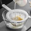 200 Mesh Kitchen Filter Fine Mesh Strainer Sieve Nylon Filter Spoon Plastic Soy Milk Juice Yogurt Food Strainer Kitchen Utensils
