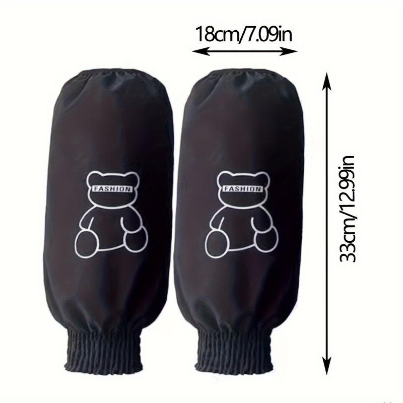 1 пара водонепроницаемых ПУ кухонных нарукавников, большой размер, милые и прочные, для готовки, рисования и уборки