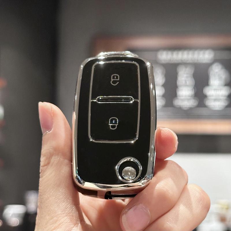 Чехол-оболочка из ТПУ для автомобильного ключа, крышка брелока для VW, для Volkswagen, для Amarok, для Golf 4 5 6 MK4