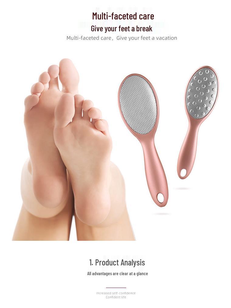 Stainless Steel Double-Sided Foot File & Callus Remover