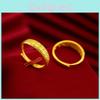 Beautiful Plated Gold Coin Ring For Women Adjustable Size Chic Accessory Ring