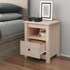 VidaXL Bedside Table 40x35x49 Cm Solid Pine Wood813709