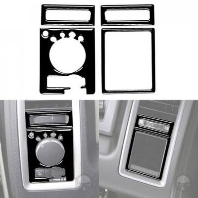Glossy Piano Black Headlight Switch Air Vent Cover For RAM 1500 2500 3500 13-18