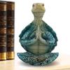 ER05604Фигурка Морской Черепахи Статуэтка Медитирующего Черепахи Дзен Йога Черепаха Миниатюрная Скульптура Морская Черепаха Смоляное Украшение Дом Сад