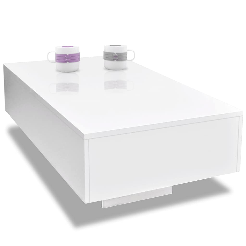 Glossy White Coffee Table