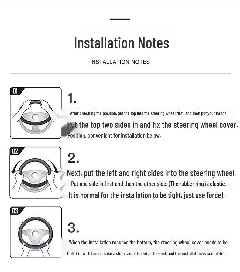 Xpeng Car Genuine Leather Steering Wheel Cover for P7, P5, G3, G9 - Ultra-thin, Four Seasons