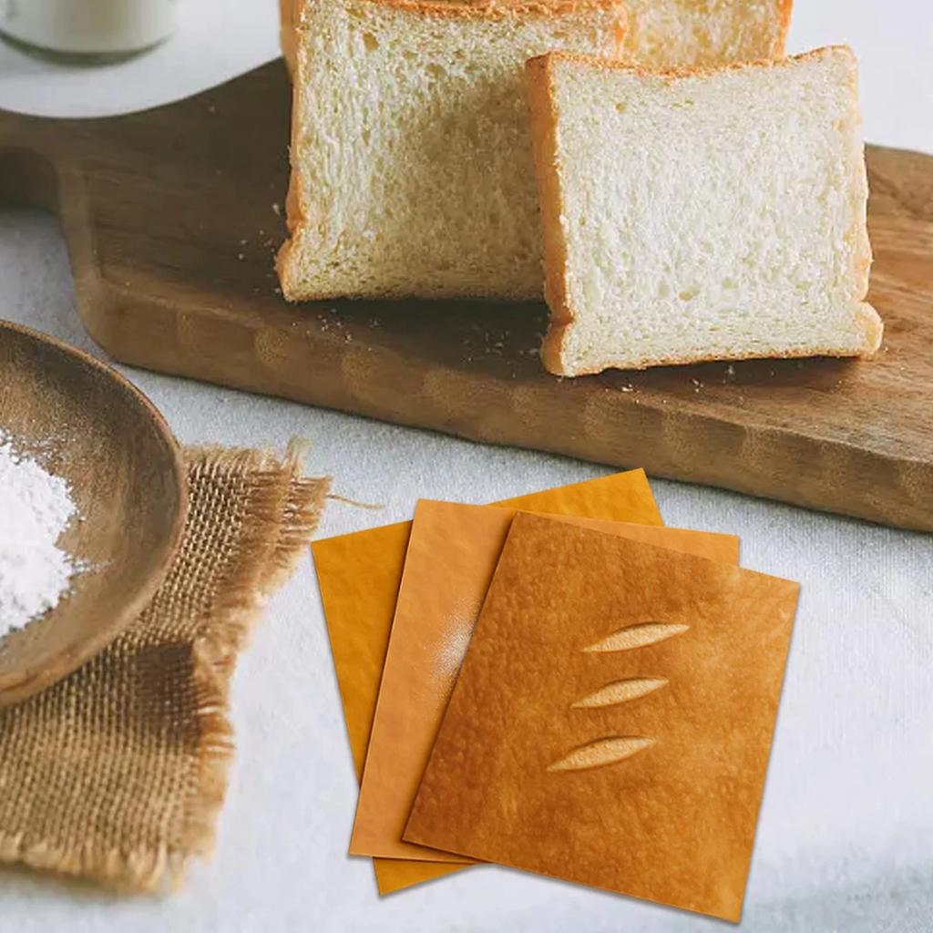 Подарочная упаковочная бумага в форме хлеба, крафт-бумага с забавным узором для упаковки, деревенский хлеб, устойчивые к маслу и разрыву кухонные принадлежности