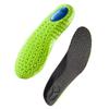 1pair Ports Shock Absorption Insole Green PU Memory Foam Breathable Arch Support Orthopedic Shoes Pad Men Feet Care Pad