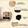 Kitchen Shelf, Spacious Cube Shelf, Bookshelf, Freestanding Storage Shelf, Sideboard in the Living Room, Shelf (shelf only)