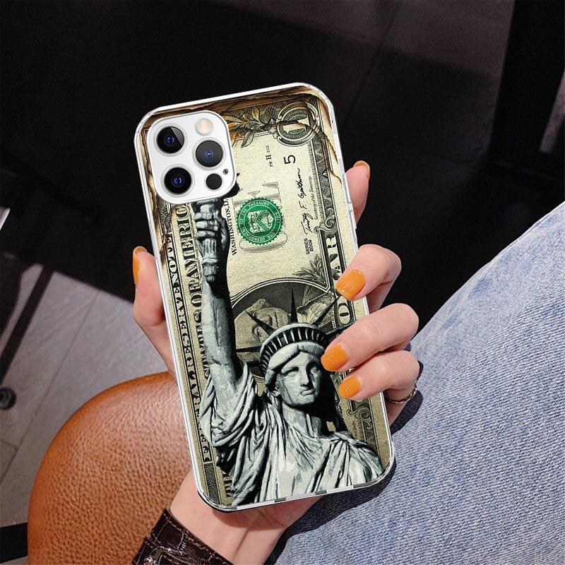 Банкнота Доллар Наличные Деньги Чехол для Телефона для Iphone 17 Air 16 11 12 13 Mini 14 Plus 15 Pro Max 7 8E SE 2020 16ProMax Чехол для Телефона Co
