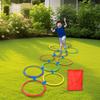 10 Count Hopscotch Rings for Jumping Games And Bean Bag Toss Activities
