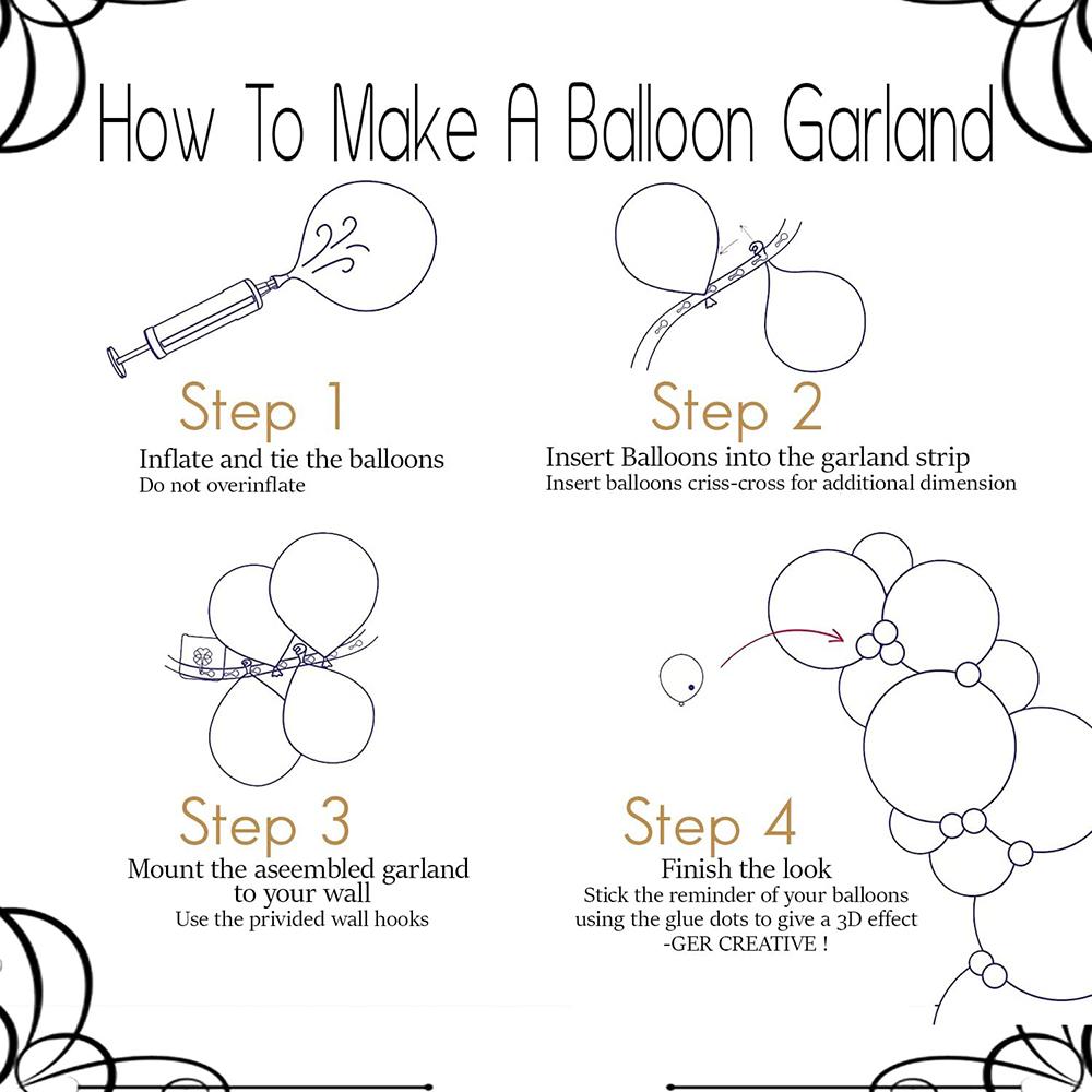 New Year Decor Balloons Garland Black Gold Confetti Balloon Arch Kit Graduation Birthday Party Baby Shower Wedding Decoration