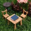 Home Decor DIY Gifts Micro Landscape Garden Furniture Ornament Table and Chairs Mini Miniature