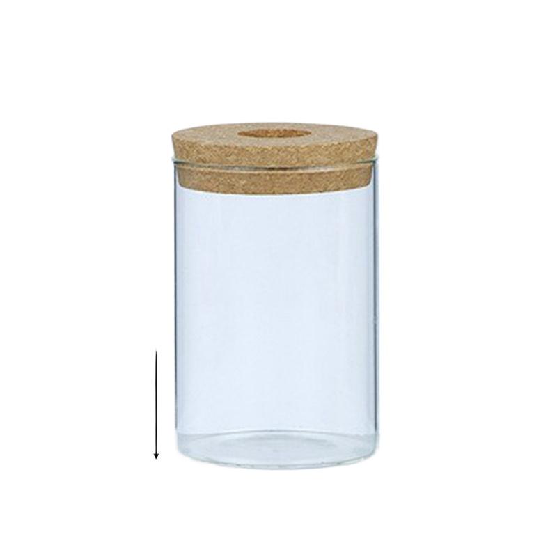 1 шт. Круглая ваза для цветов Гидропонный контейнер Настольная кашпо Декор Стеклянная бутылка с деревянной пробкой для выращивания зеленых растений