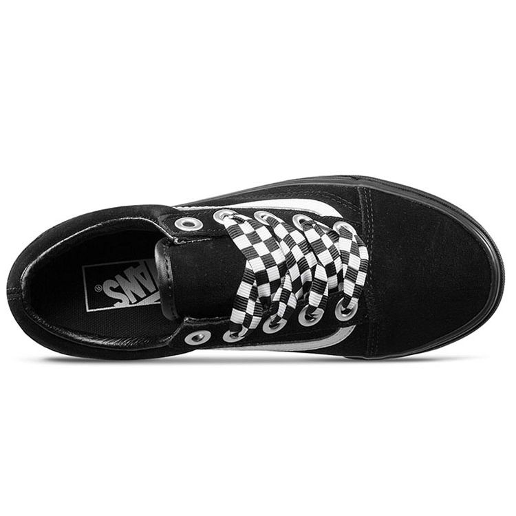 Vans Old Skool Низкие Повседневные Кеды для Скейтбординга Женские Кроссовки Черно-Белые VN0A38G1VR1