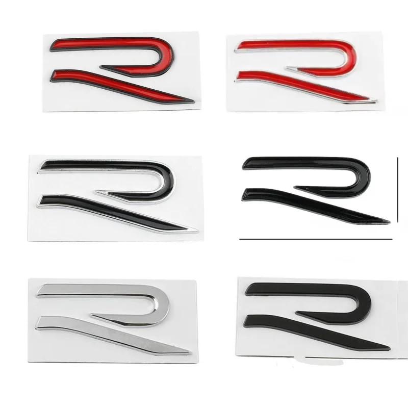 CJOZW1 Metal Car Decals for Volkswagen VW R Line Golf 8 Beetle Scirocco Passat Sharan Tiguan Jetta Trunk Sticker Fender Side Badge