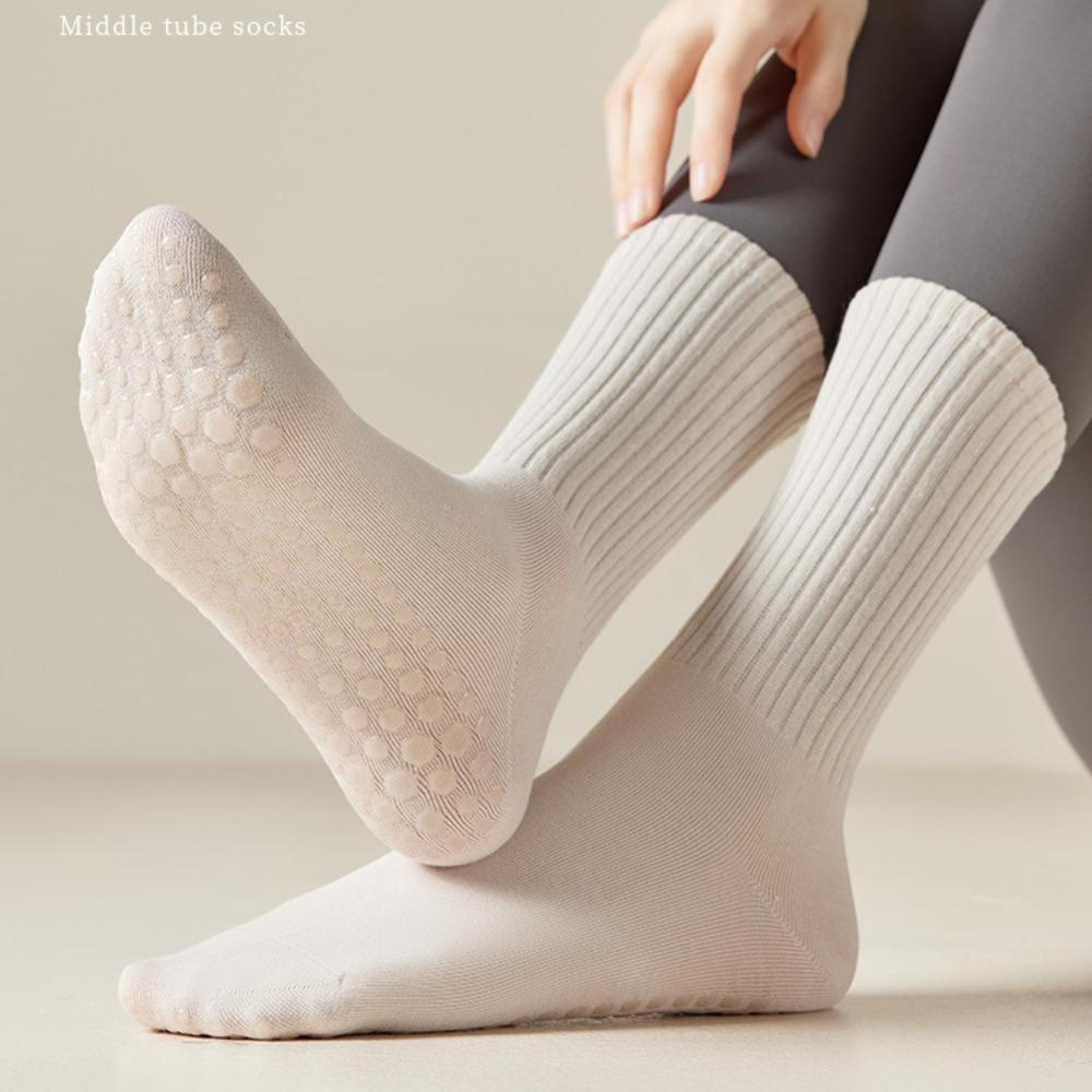 Non Slip Long Pilates Socks Breathable Sports Stockings New Yoga Socks Womens
