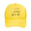 Abstract Hand Drawn Heart Outline Love Graphic Set Mesh Baseball Cap For Womens Unisex FeUnisex Beach Dad Hat Hip Hop