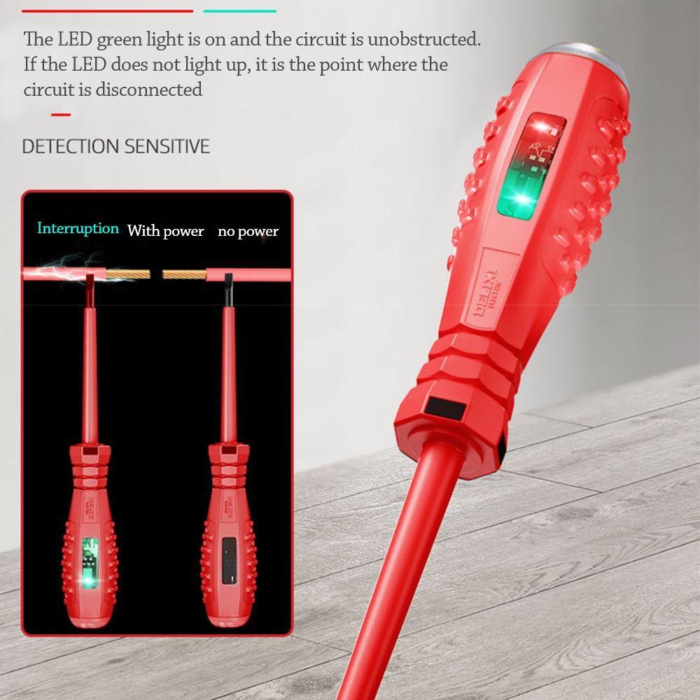 Word/Cross Electric Tester Pen with Indicator Voltage Detector Voltage Sensor Pen Household