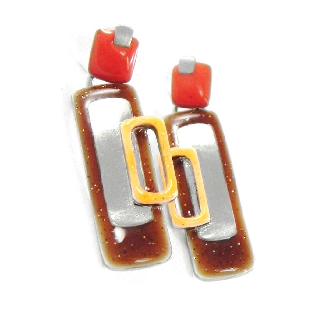 NOA [H8708] - Brown Orange 'Coloring' Designer Curls