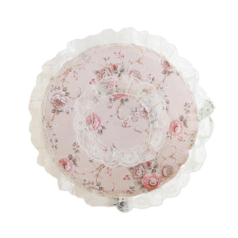 1PC Embroidery Flower Children Anti-Pinch Bag Accessories Home Decor Fan Dust Cover