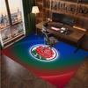 Blackburn Rovers Football Print Crystal Velvet Rug, Comfortable Water Absorbent Non Slip Indoor Floor Carpet