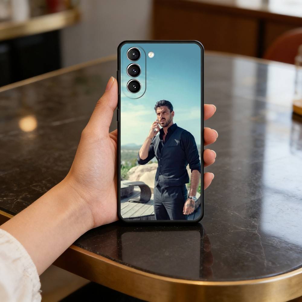 Чехол для телефона ACTOR M-Michele Morrone для Samsung S25,24,23,22,30,21,10,9,Ultra,Plus,Lite,FE,4,5 G Мягкий черный чехол
