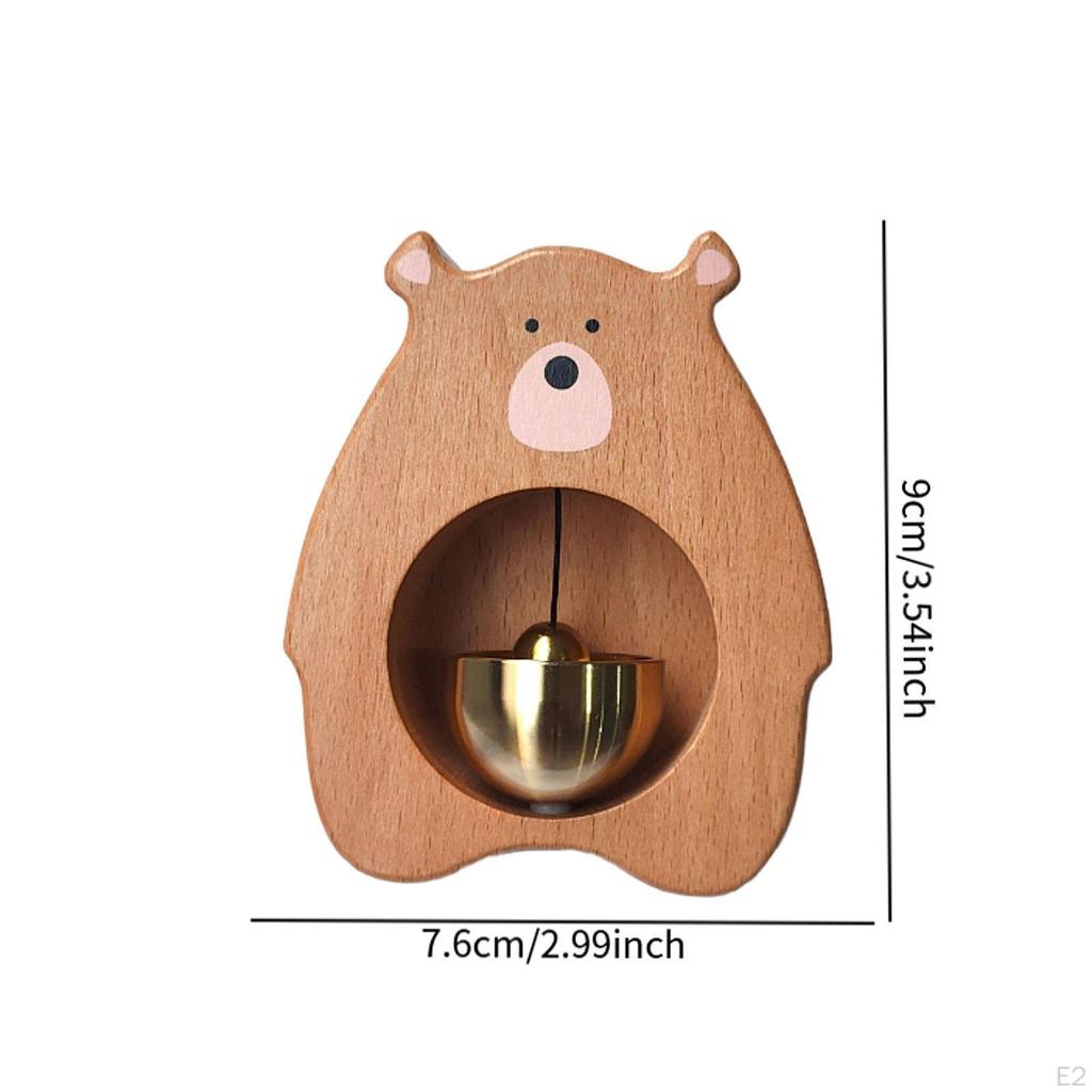 Деревянная декоративная наклейка на холодильник Антикварный колокольчик для открытия двери