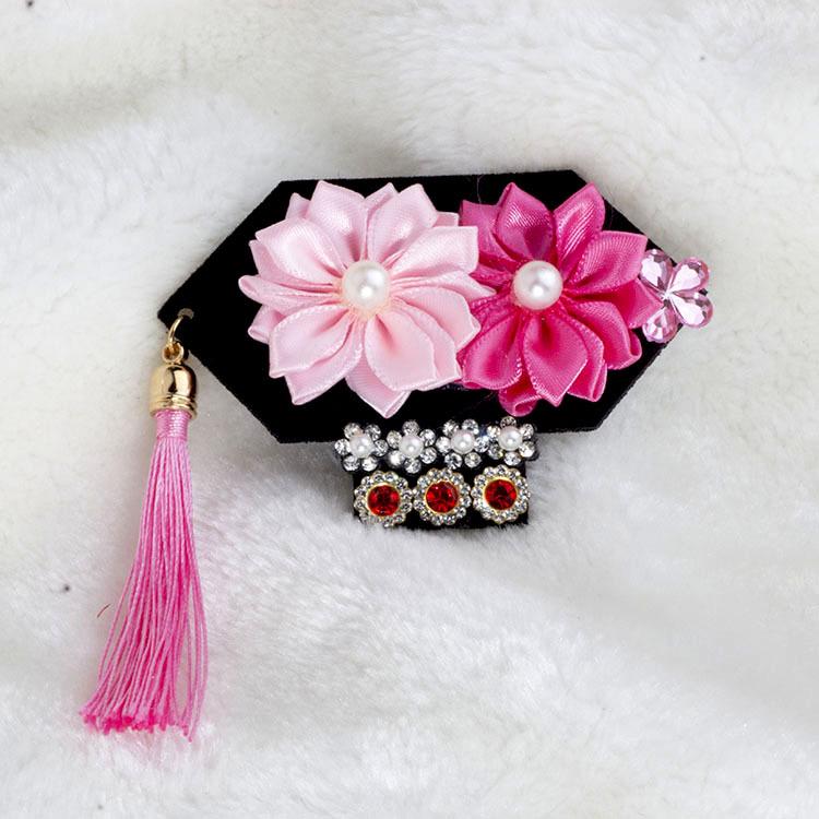 Handmade Plaid Frog Hair Clip for Pets - Suitable for Dogs like Yorkshire, Maltese, Shih Tzu