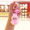 Милый брелок с флокированием, мультяшная кукла, подвеска для школьной сумки, студенческий кулон, подарок-подвеска
